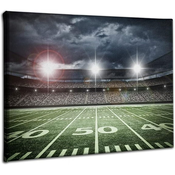 American Football Poster Football Room Decor Stadium Canvas Wall Art for Boys Bedroom Sport Pictures Posters