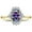 Alexandrite, variant on Rings for Women Gold Plated Silver Ring with 7X5MM Oval Gemstone &  Sparkling Diamonds Blue Star Sapphire Jewelry Size 10