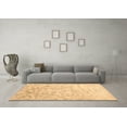 thumbnail image 3 of Ahgly Company Indoor Round Abstract Brown Contemporary Area Rugs, 3' Round, 3 of 4