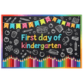 thumbnail image 3 of Chalkboard Style First Day of Kindergarten Banner for School Decoration Classroom Decor Educational Event, 3 of 8