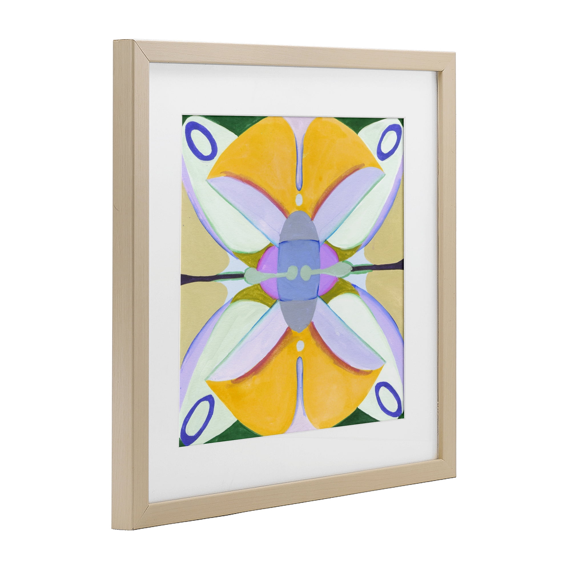 Stupell Industries Warm Revival Kaleidoscope Birch Framed Print Under Glass, design by Melissa Wang