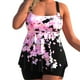 thumbnail image 1 of Gibobby Trajes de Baño para Mujer Traje de baño de dos piezas con tirantes ajustables estampados para mujer(Negro,M), 1 of 5