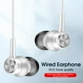 thumbnail image 1 of Hicess HY-7 Wired Earphone In-ear Heavy Bass Dual Drive 3.5mm Sport Gaming Headset with Mic for Mobile Phone, 1 of 8