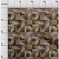 thumbnail image 2 of oneOone Georgette Viscose Dark Olive Green Fabric Geometrical Shape Sewing Craft Projects Fabric Prints By Yard 42 Inch Wide, 2 of 4