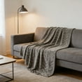 thumbnail image 6 of Boovnll Throw Blanket - Super Cozy Soft Solid Color Velvet Microfiber Blankets for Home Living Room Office Sofa Couch, Blanket - 40x60", Dark Gray, 6 of 8