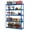 Blue, variant on Kicctian 5-Tier Garage Shelves Heavy Duty Storage Rack with 2500lbs Capacity, 48" W x 18" D x 72" H Adjustable Metal Shelves with MDF Boards, Boltless Steel Frame for Garage, Basement,Home,Blue