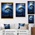 thumbnail image 4 of Designart "Serengeti's Blue African Tree III" Floral Canvas Wall Art - Global Blue Tree African Living Room Canvas Art, 4 of 6