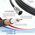 thumbnail image 6 of 330 Mile Long Range Signal Reception HDTV Indoor Antenna [Early Release 2025 Chipset], Signal Booster with 16.5 ft Coax Cable by Mata1-USA, 6 of 8