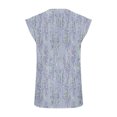 thumbnail image 3 of Nmnitkp Plus Size Tank Tops for Women Summer Casual Floral Crew Neck Sleeveless Shirts Loose Fit Pleated Tunic Tops S-2XL, 3 of 4