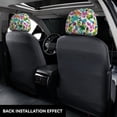 thumbnail image 4 of Uemuo Watercolor Flowers Printed 2 PCS Car All-Inclusive Headrest Cover, Headrest Protector, Soft Elastic Breathable Seat Headrest Anti-Dirty Cover Headrest Cover Protector, 4 of 6