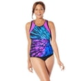 thumbnail image 4 of Swimsuits for All Chlorine Resistant High Neck Racerback Tankini Set, 4 of 6