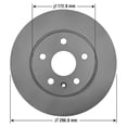thumbnail image 5 of Premium Front Brake Rotor for Buick LaCrosse Regal Chevy Malibu Limited Saab 9-5, 5 of 5