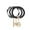 Charcoal-Black-Black, variant on Jasmine Vegan Leather Women’s Bangle Wristlet Keychain set by Mia K- 3 pieces