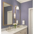 thumbnail image 4 of S4Sassy Self-Stick Decorative Wallpaper, Lattice Floral Print Wall Paper, Vinyl Waterproof Contact Paper, Purple, 25"x60"inch Removable Renter Friendly Wall Covering For Bedroom, Dining Room, 4 of 9