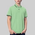 thumbnail image 5 of UACY Boys Polo Shirts Kids School Uniform Short Sleeve Tops Cozy Stretch Golf Shirt Lightweight Button Lapel Collar Tshirt ﻿, 5 of 8