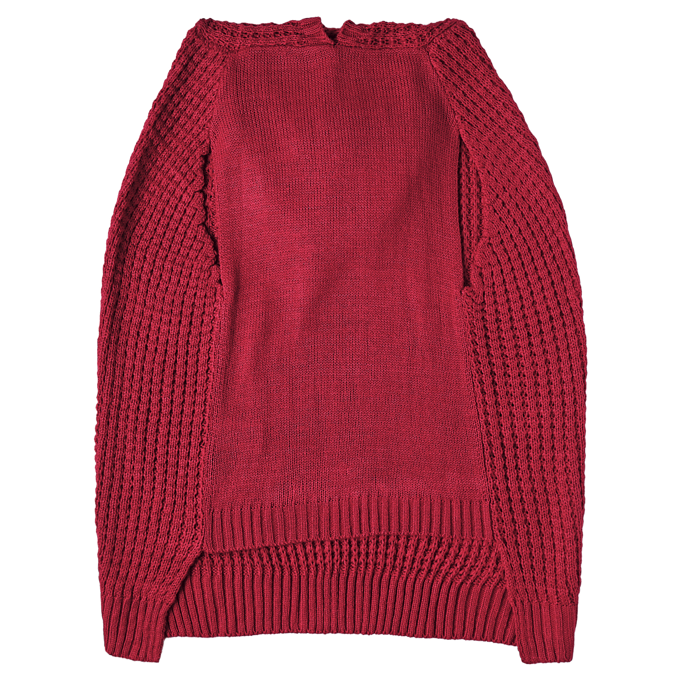 Vibrant Life Holiday Pet Sweater for Dogs, Spoiled Waffle Knit, Red, Large