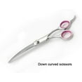 thumbnail image 3 of Expertly Crafted Pet Grooming Shears, Stainless Steel Curved Dog Grooming Scissors, Silencer Design For Noiseless Grooming, Comfortable Non-Slip Handle, Adjustable Screw, Ideal, 3 of 5