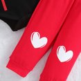thumbnail image 6 of MUXiin Baby My First Valentine's Day Outfits Long Sleeve Romper Bodysuit Top Pants Hat 3 Piece Clothes Set Preppy Clothes, 6 of 9