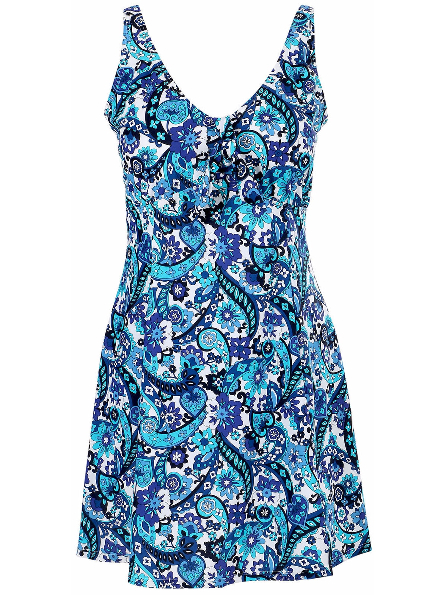 BASILICA Women's Plus Size One Piece Swimdress Swimsuit Swimwear