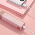 thumbnail image 2 of Plancha de pelo inalámbrica, mini plancha y rizador de cerámica portátil 2 en 1, plancha de viaje recargable USB-C, bloquea la humedad y el brillo, 3 niveles ajustables (rosa), 2 of 5