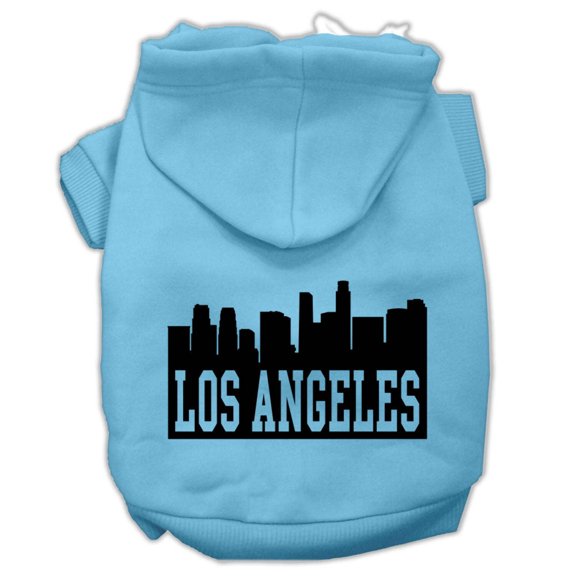 Pet Dog  Cat Hoodie Screen Printed, "Los Angeles Skyline"