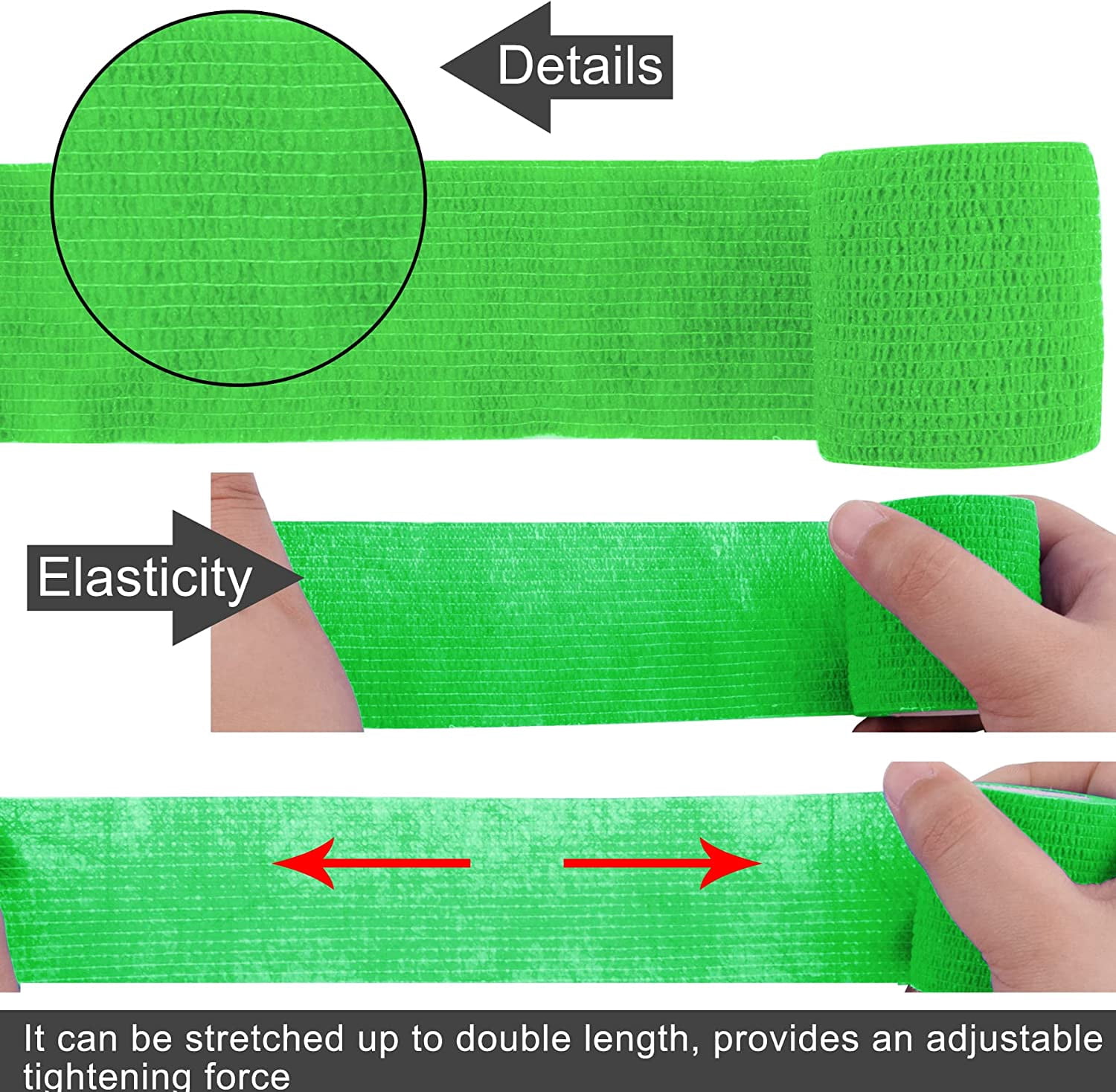 40 Rolls Self Adherent Wrap 2 Inch Self Adhesive Bandages Wrap Tape Stretch Bandage Self Stick Bandage Wraps for Wrist Ankle Swelling Sprains(20 Colors)