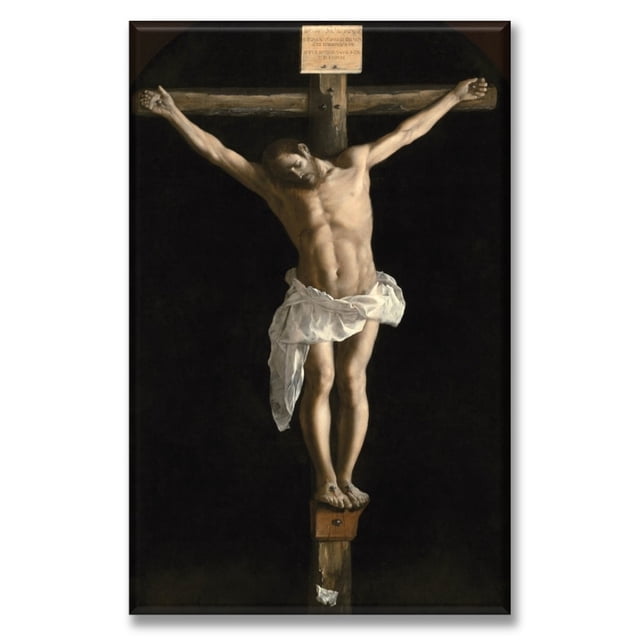 Cuadro Canva Listo Para Colgar Tipo Galería La Crucifixion By Zurbarán 60X90 cm
