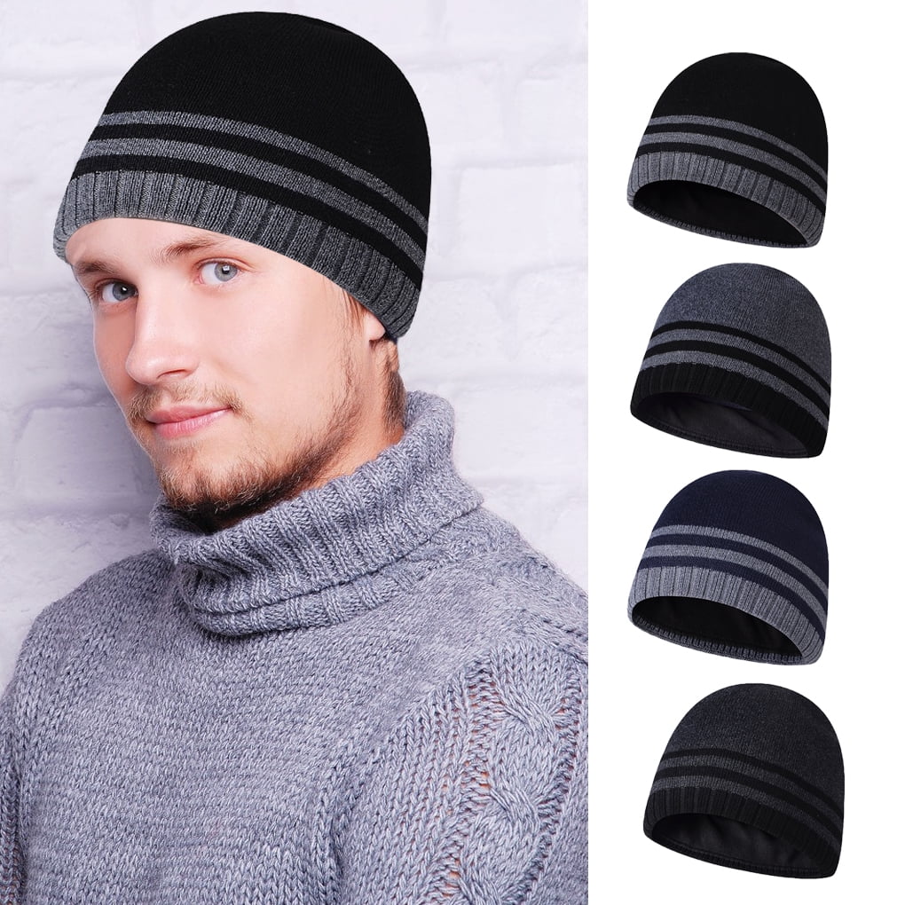 ziyahi Caps Knitted Striped Fashion Yarn Protection Hats
