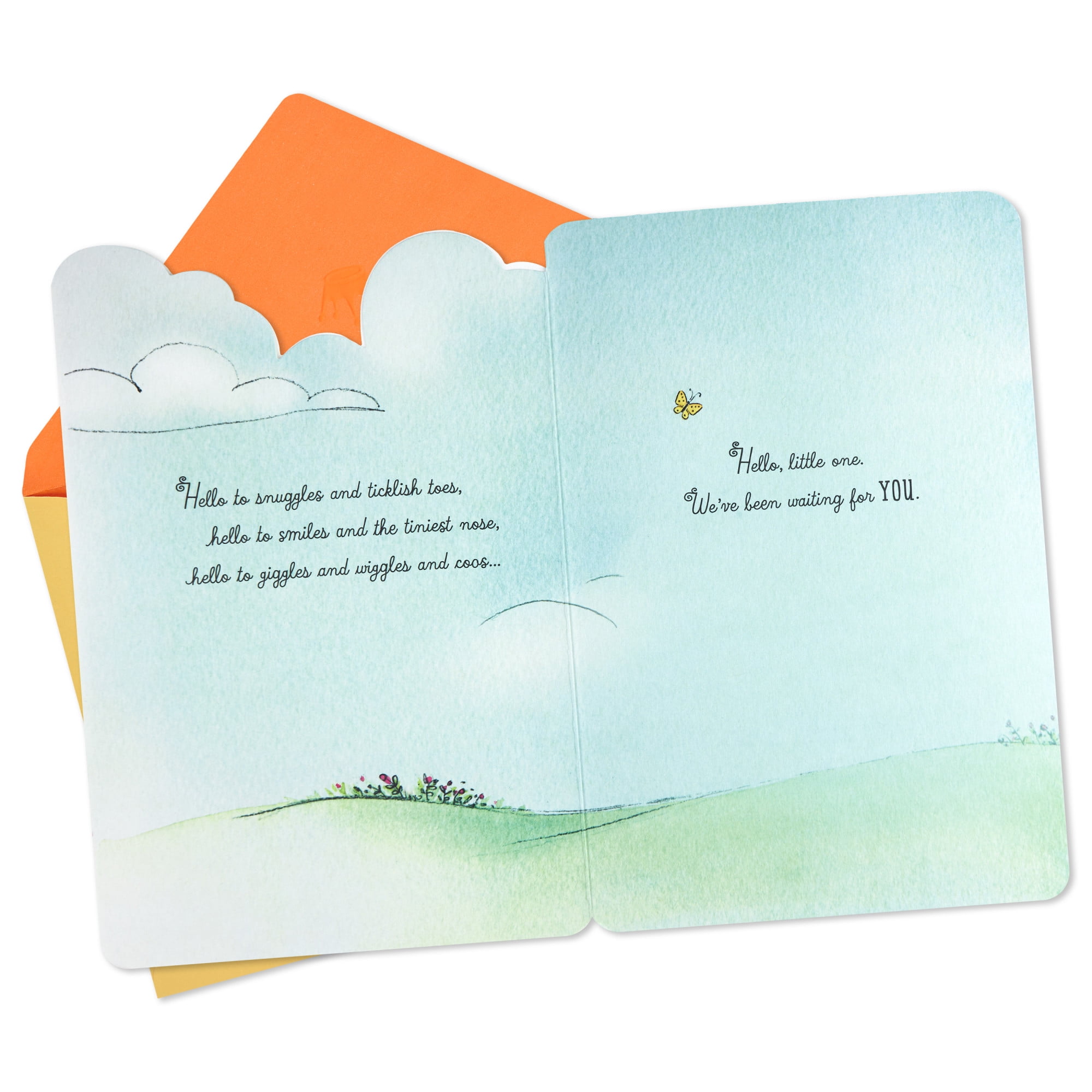 Hallmark New Baby Card (Snuggles and Ticklish Toes)