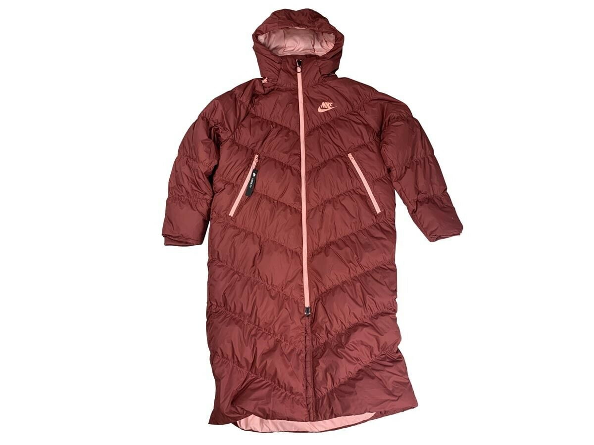 Nike - Nike Womens Sportswear Down Fill Long Parka Coat Jacket Pink