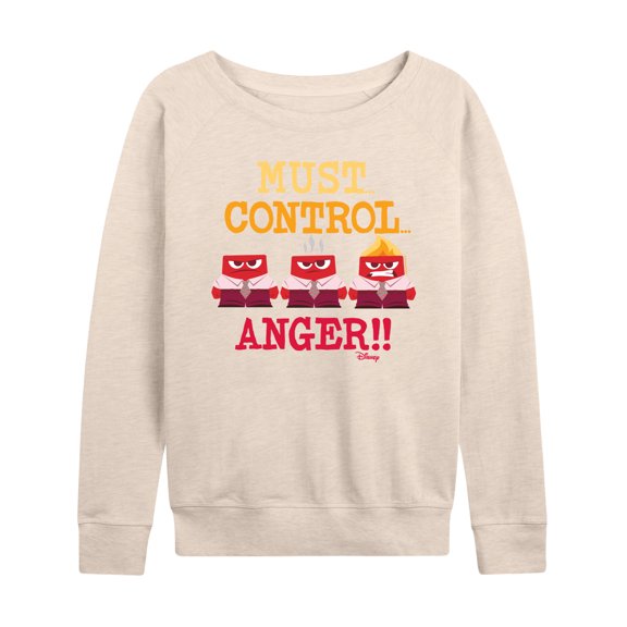 Inside Out - Must Control Anger - Women's Lightweight French Terry Long Sleeve Shirt