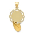 thumbnail image 4 of Diamond2Deal 14K Yellow Gold Satin and Mary Pendant for Women (L- 1.19 in, W- 0.63 in), 4 of 4