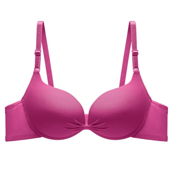 AherBiu Womens Wireless Bra Seamless Bras for Ladies Buckle Closure Comfort Everyday T-Shirt Bra Bralettes