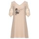 thumbnail image 5 of Vestidos de manga corta con hombros descubiertos y encaje con cuello en V estampado sexy de verano para mujer Fridja bnh5463, 5 of 8