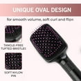 thumbnail image 6 of Hinzonek One Step Hair Dryer,Volumizer Hot Air Hair Dryer Brush,Salon Negative Electric Blow Dryer Rotating Curler and Ion Hair Straightener Brush for Fast Drying,Straightening,Curling, 6 of 10