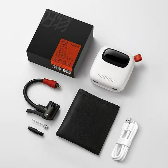 Aigo Mini Air Compressor: 5-Mode Smart Tire Inflator for Car/Bike/Motorcycle - Military-Grade Battery, Auto PSI Memory, Dual Valve