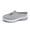 Gray, variant on Women's Flower Embroidered Loafers Orthopedic Slip on Walking Shoes Breathable Mesh Casual Lightweight Slides Sneakers Black Size 7.5