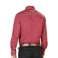 thumbnail image 2 of El General Embroidery Western Shirt Burgandy/Gold 42951, 2 of 2