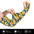 thumbnail image 3 of Goofa Sunflowers Pattern UV Sun Protection Arm Sleeves, UPF 50 Sports Cooling Arm Compression Sleeves for Men Women Teenager, 3 of 8