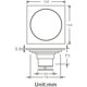 thumbnail image 4 of Canalón de ducha de latón cuadrado antiolor rejilla de ducha de baño diámetro grande 10*10cm accesorios de baño esquí esquí Gafas de esquí, 4 of 5