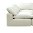 thumbnail image 3 of Benjara Sleeper Sofa with Loose Cushions and Feather Blend Insert, Cream, 3 of 5