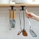 thumbnail image 1 of Piezas de gancho para utensilios de cocina, rotación de 360°, organizador colgante, estante colgante para fijar sin perforar, 1 of 5