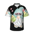 thumbnail image 1 of Balery Summer Gnome,Cute Gnome Camisas hawaianas de manga corta para hombre, camisas playeras de corte holgado, camisas de vacaciones con botones,XX-Large, 1 of 7