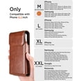 thumbnail image 5 of HOMEIORA Holster for iPhone 17, 17 Pro, 16, 16 Pro, 15, 15 Pro, 14, 14 Pro, 13, 13 Pro, 12, Galaxy S25, S24, S23, Premium Leather Pouch with Belt Clip Phone Holster Belt Case, Light Brown - M, 5 of 8