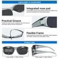 thumbnail image 6 of TINHAO Polarized Fit Over Sunglasses Wrap Around Shades Wear Over Glasses UV400 Protection for Driving, 6 of 7