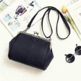 thumbnail image 3 of Exquisito bolso de mano retro hueco para mujer, bolso de hombro de cuero, bolso de mano de noche, bolso cruzado con cierre de broche, 3 of 5
