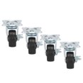 thumbnail image 3 of 4Pcs 2in Swivel Caster Rubber Shaftless Side Brake Wheel Replacement for Household Car Trolley, 3 of 5