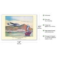 thumbnail image 2 of Philippine Clipper Arrives Hong Kong Oct. 1936 - Pan American Airways - Martin M-130 - Vintage Airline Travel Poster by John T. McCoy c.1963 - Master Art Print 10in x 14in, 2 of 4