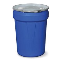 Eagle Manufacturing 1601MBBG 30 Gallon Drum with Metal Band & Plastic Lid with Bungs
