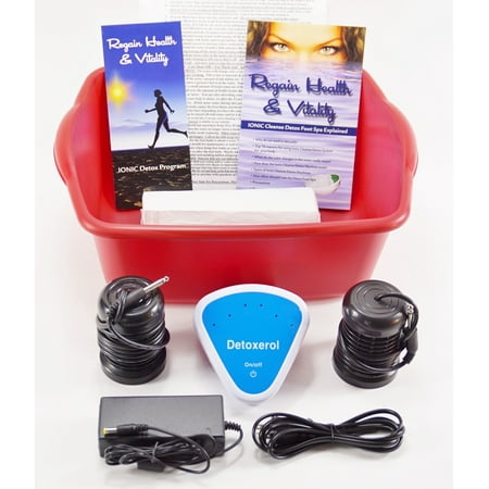 Ionic Cleanse Detox Ionic Foot Bath Spa Chi Cleanse Unit for Home Use. Foot Spa - Affordable Detox Foot Spa Machine! Free Booklet and Brochure, Regain Health &